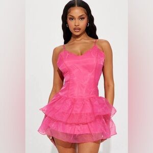 Chloe Ruffle Mini Dress - Pink
Size: 3X